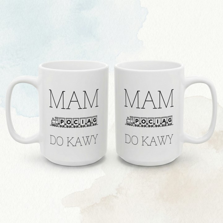 Kubek - Mam pociąg do kawy - Main - (B)_1_Basic_White_15Oz