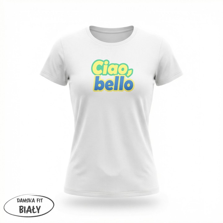 Koszulka Ciao Bello - Galeria - (01)_F190_LADY_White