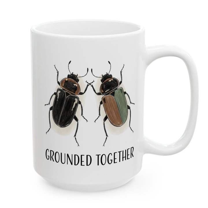 Kubek „GROUNDED TOGETHER” – chrząszcze dla pary