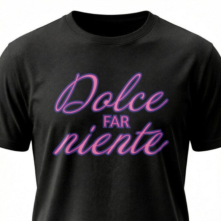 Napis Dolce far niente - Galeria - (000_1)_UNI_BLACK
