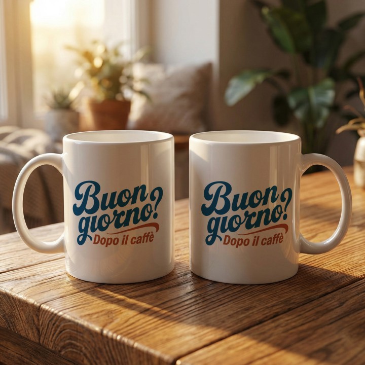 Włoski napis - Buongiorno? Dopo il cafe - Main - (B)_1_Basic-White_11Oz