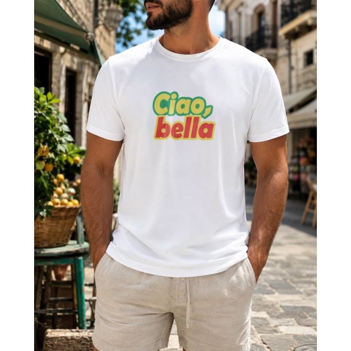 Koszulka damska Ciao Bella | T-shirt z włoskim motywem