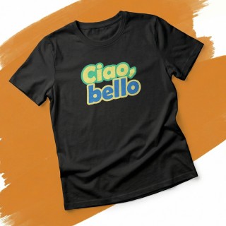 Koszulka męska Ciao Bello – t-shirt z włoskim napisem