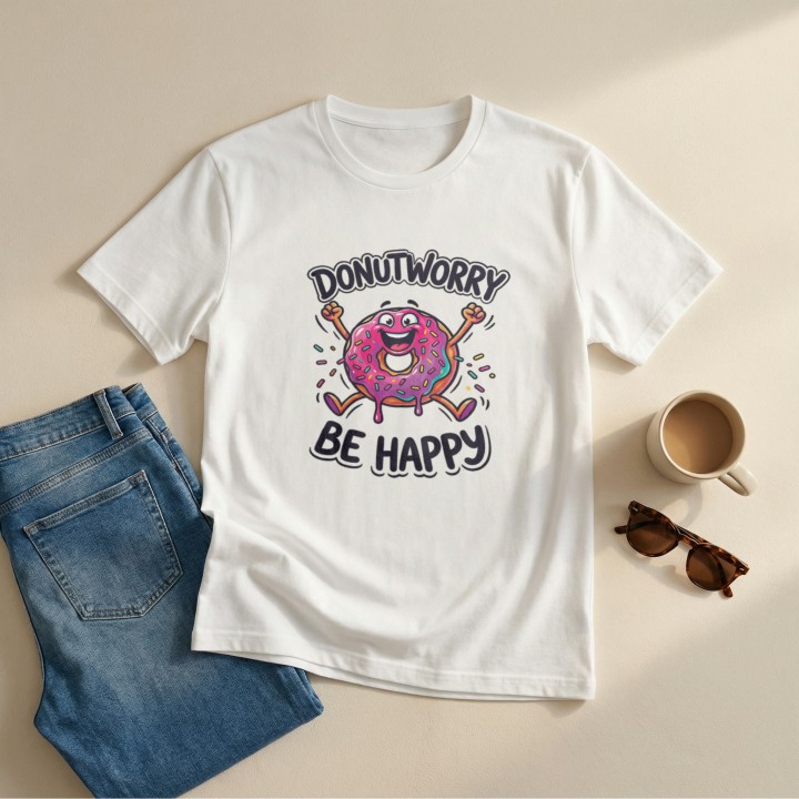 Donut worry be happy Z pączkiem - Galeria - (000_2)_UNI_WHITE