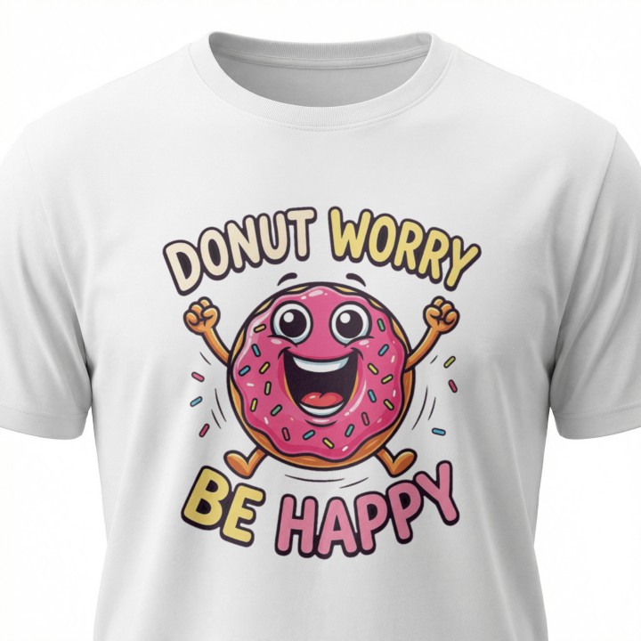 Donut worry be happy Z pączkiem - Galeria - (000_2)_UNI_WHITE