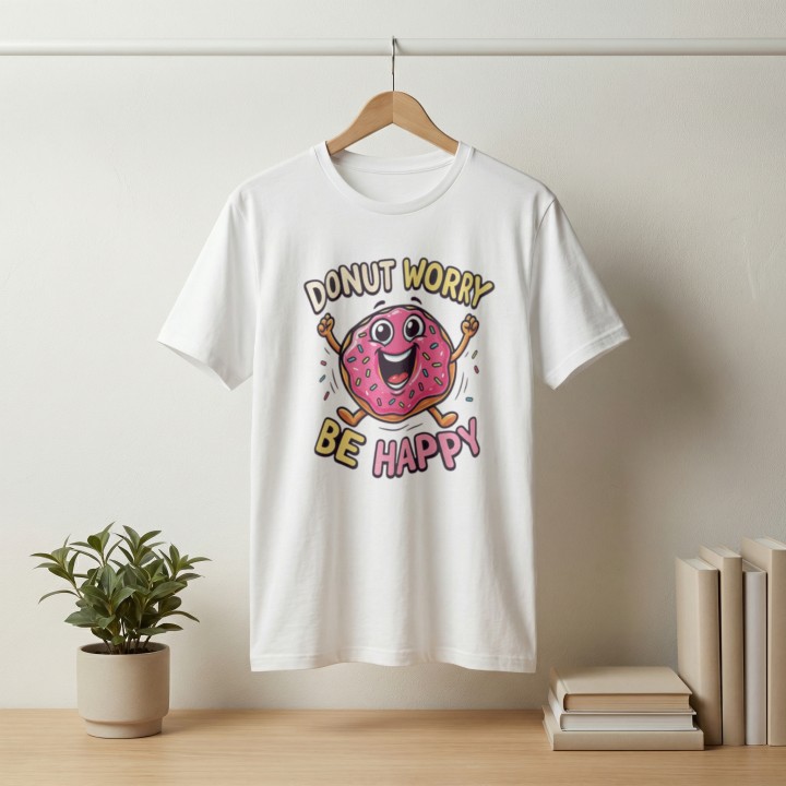 Donut worry be happy Z pączkiem - Galeria - (000_2)_UNI_WHITE