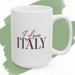 Kubek z nadrukiem I Love Italy – dla miłośników włoskich klimatów