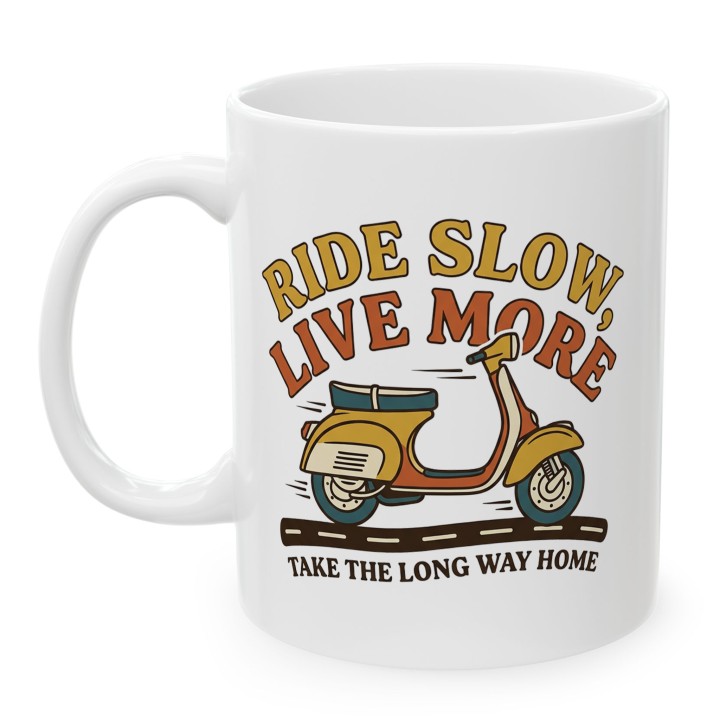 Vespa - Ride Slow Live more - Main - (B)_1_Basic-White_11Oz