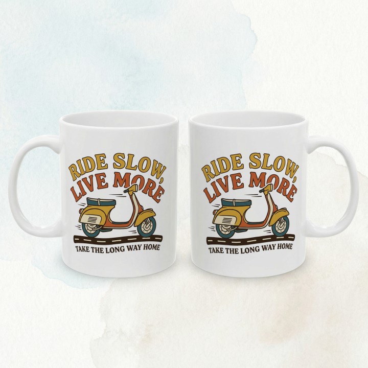 Vespa - Ride Slow Live more - Main - (B)_1_Basic-White_11Oz