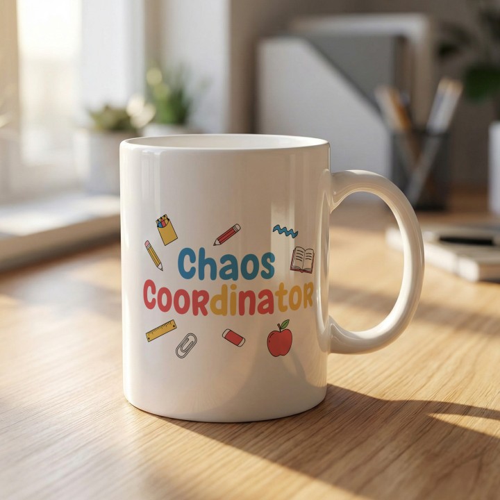 Kubek z nadrukiem Chaos Coordinator | Prezent dla Nauczyciela