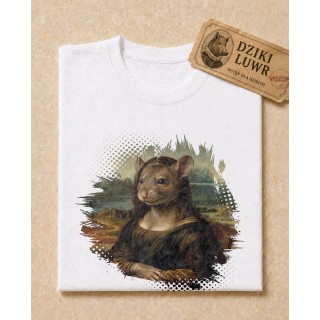 Koszulka Mona Lisa Gryzoń Parodia Sztuki | T-shirt z humorem