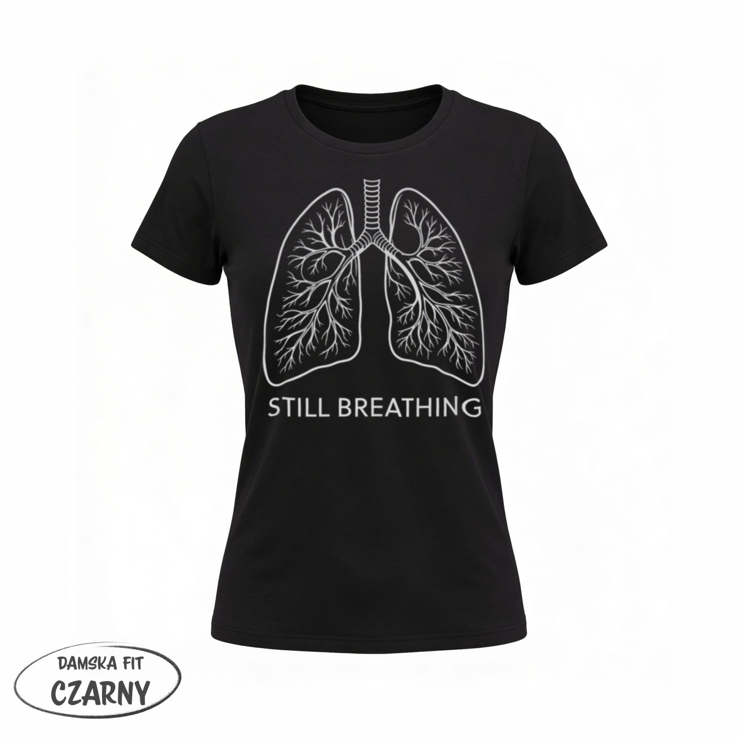 Koszulka z motywem płuc – Still Breathing