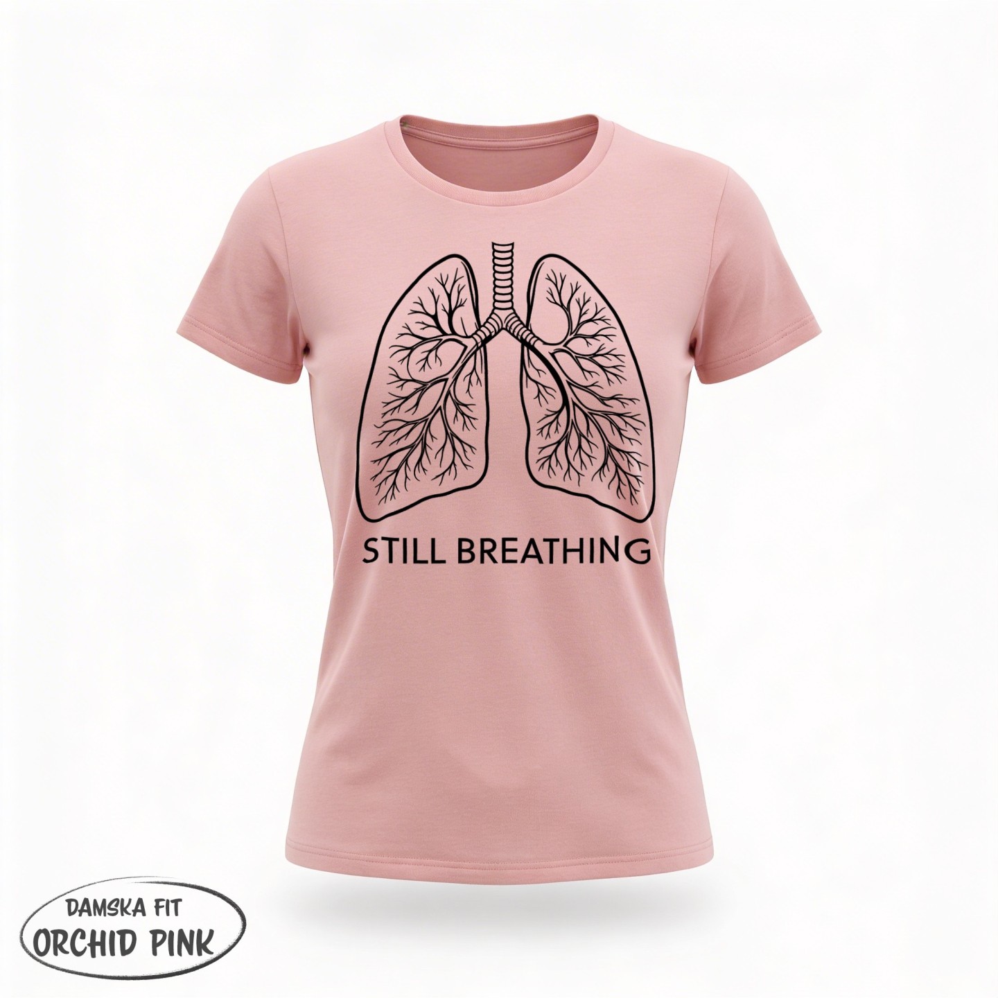 Koszulka z motywem płuc – Still Breathing