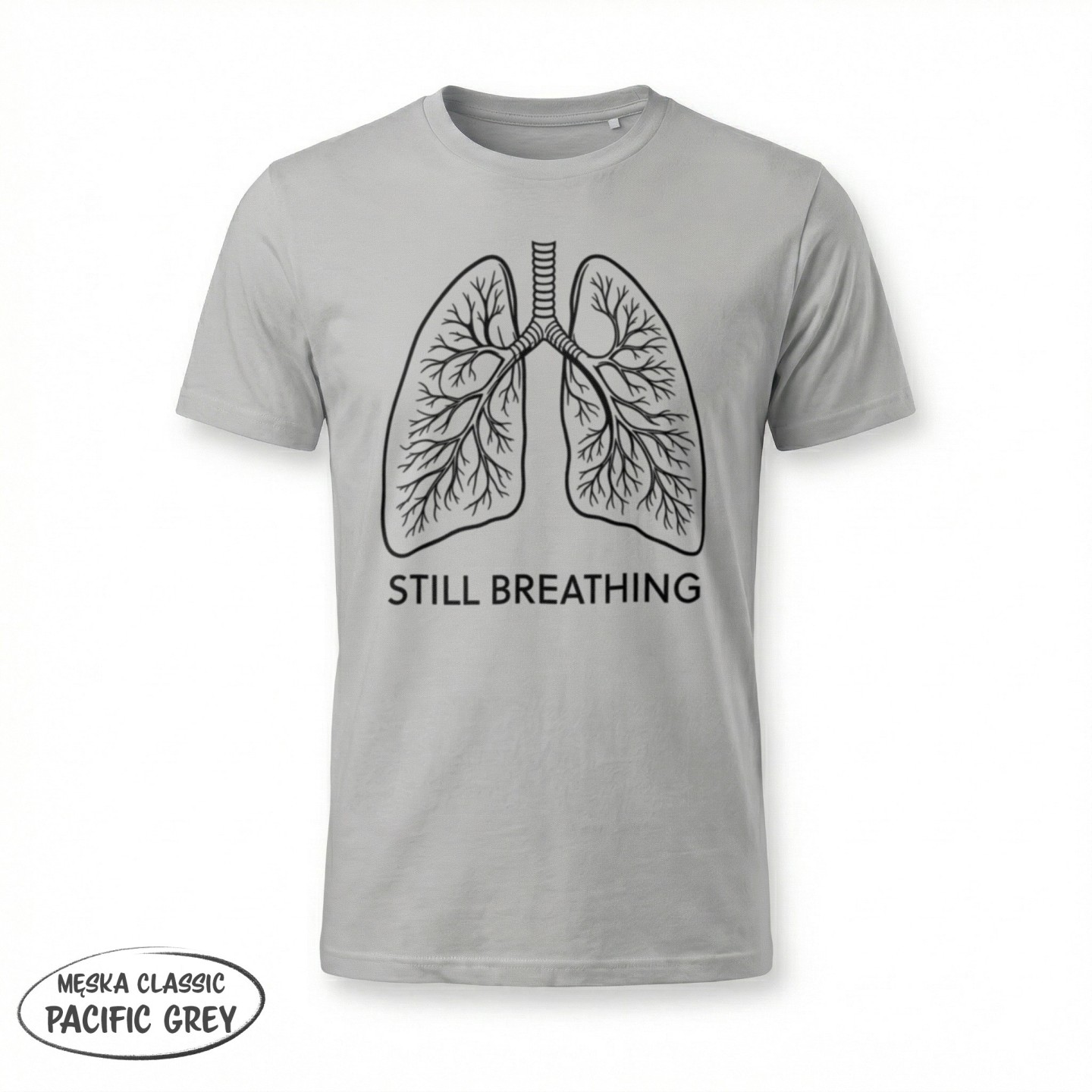 Koszulka z motywem płuc – Still Breathing