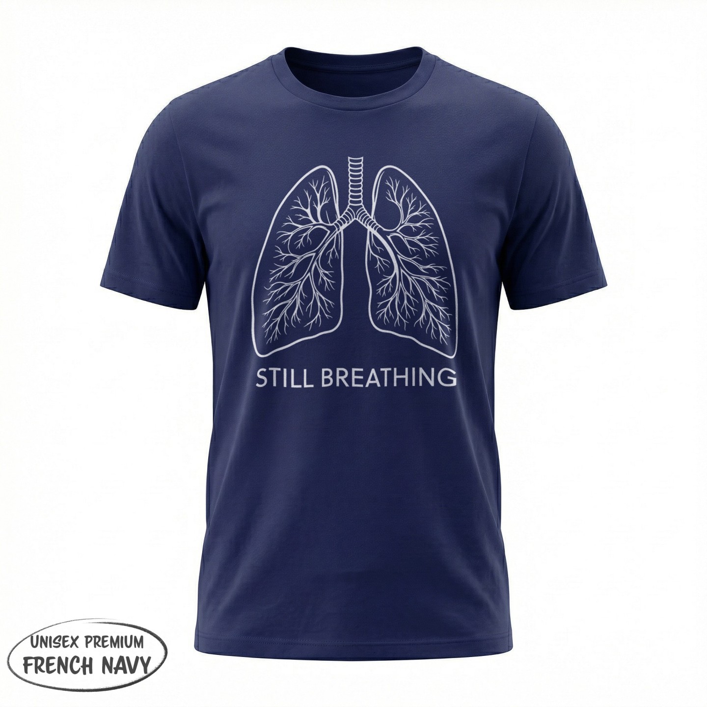Koszulka z motywem płuc – Still Breathing