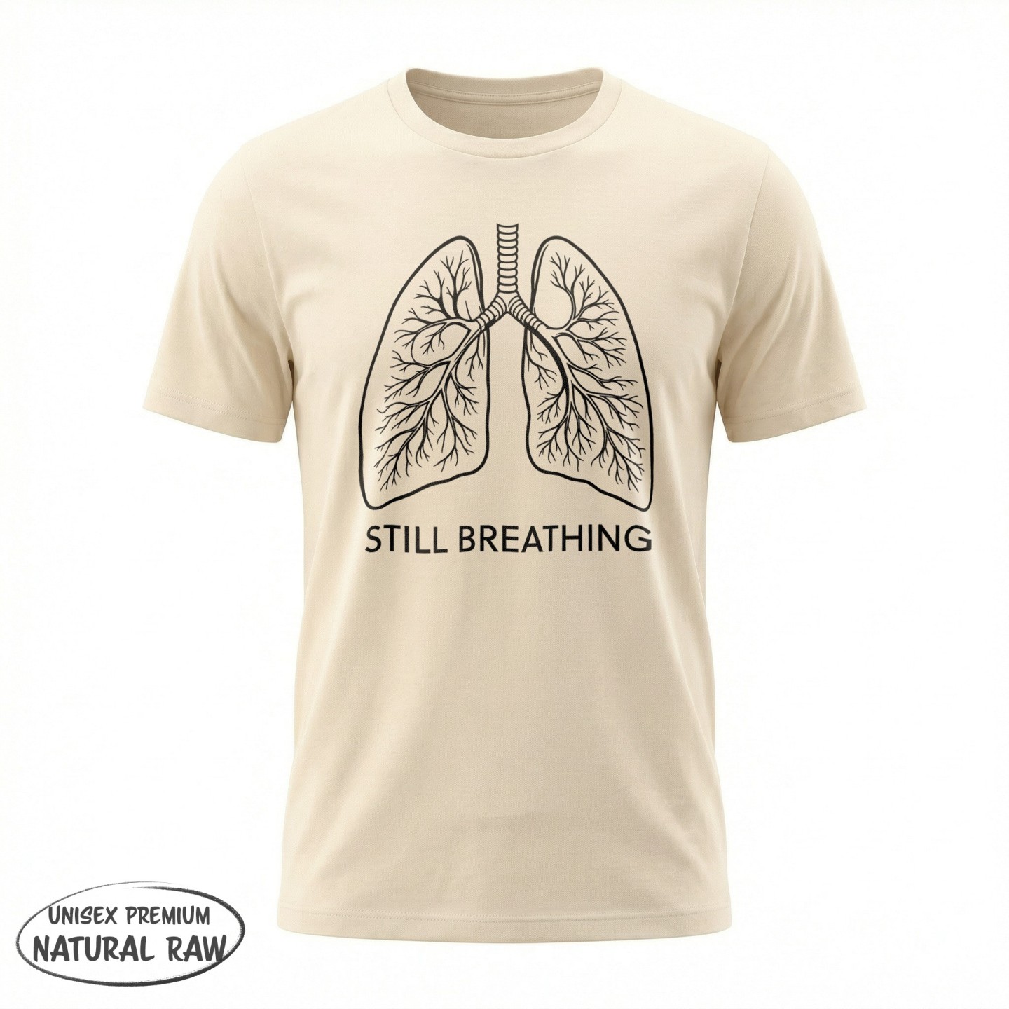 Koszulka z motywem płuc – Still Breathing