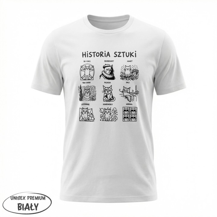 Koszulka Historia Sztuki – Minimalistyczny T-shirt