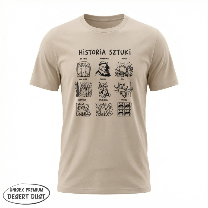 Koszulka Historia Sztuki – Minimalistyczny T-shirt