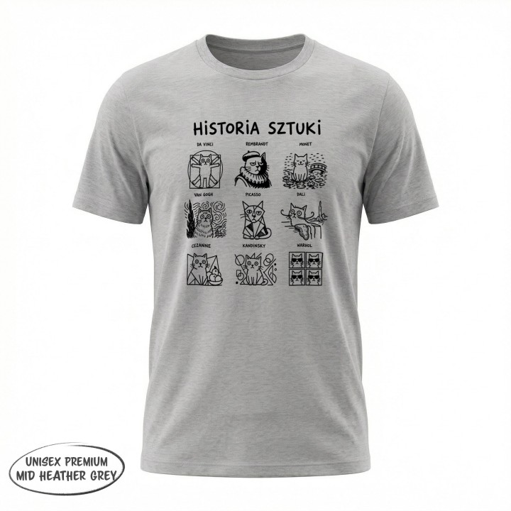 Koszulka Historia Sztuki – Minimalistyczny T-shirt