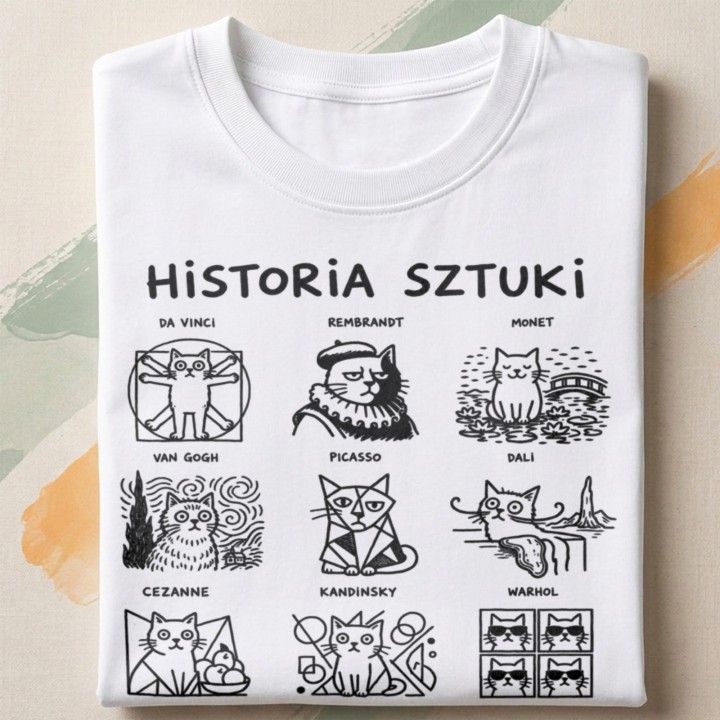 Koszulka Historia Sztuki – Minimalistyczny T-shirt