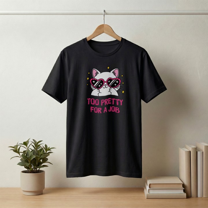 To Pretty For a Job z kotem - Galeria - (000_1)_UNI_BLACK