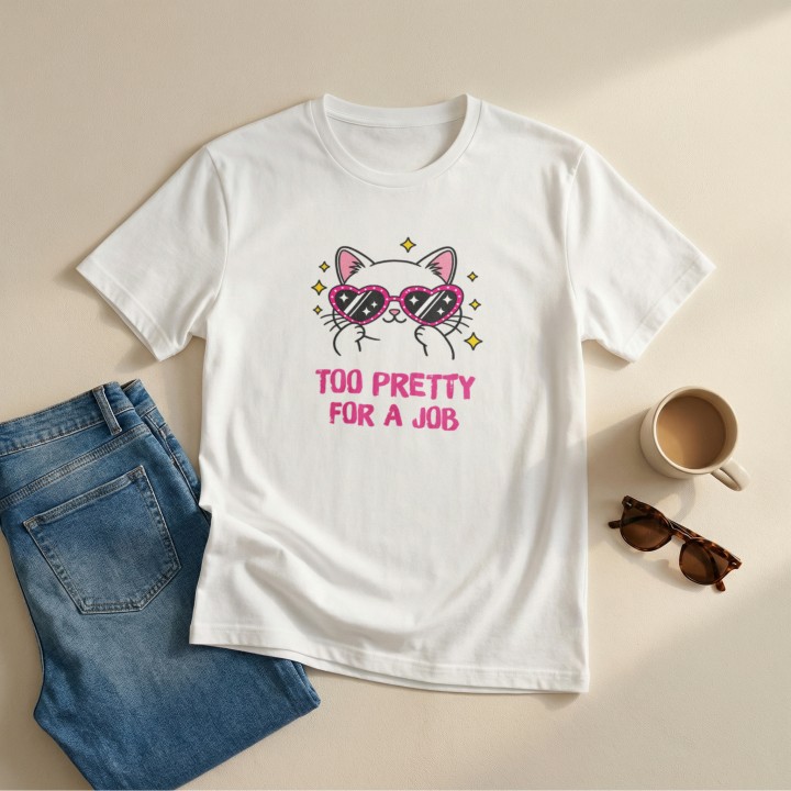 To Pretty For a Job z kotem - Galeria - (000_2)_UNI_WHITE