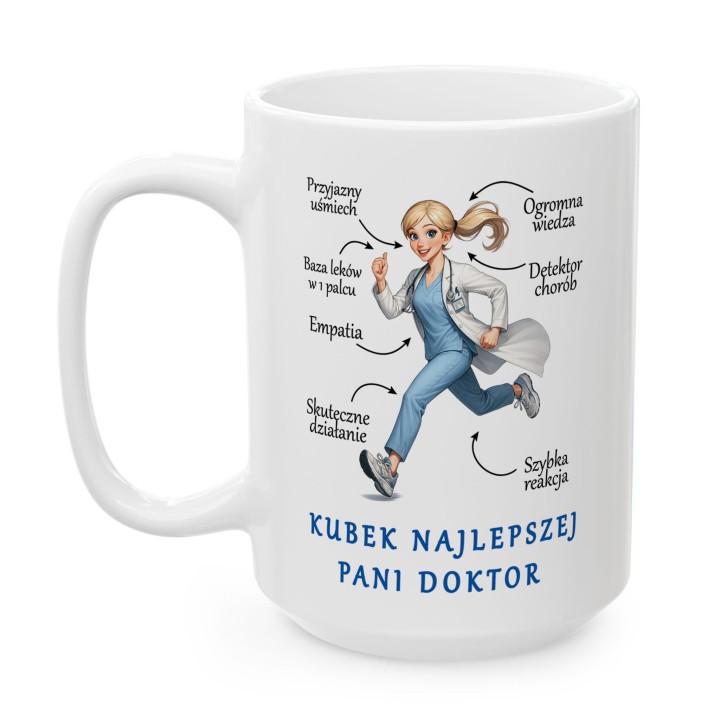 Kubek dla pani doktor „Najlepsza Pani Doktor” – prezent dla lekarki na dyżur