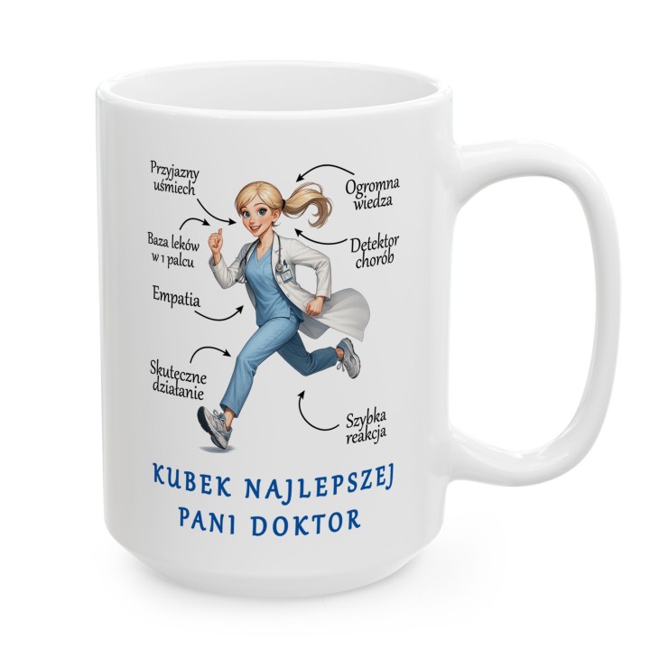 Kubek dla pani doktor „Najlepsza Pani Doktor” – prezent dla lekarki na dyżur