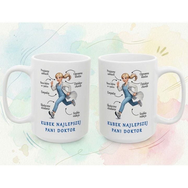 Kubek dla pani doktor „Najlepsza Pani Doktor” – prezent dla lekarki na dyżur