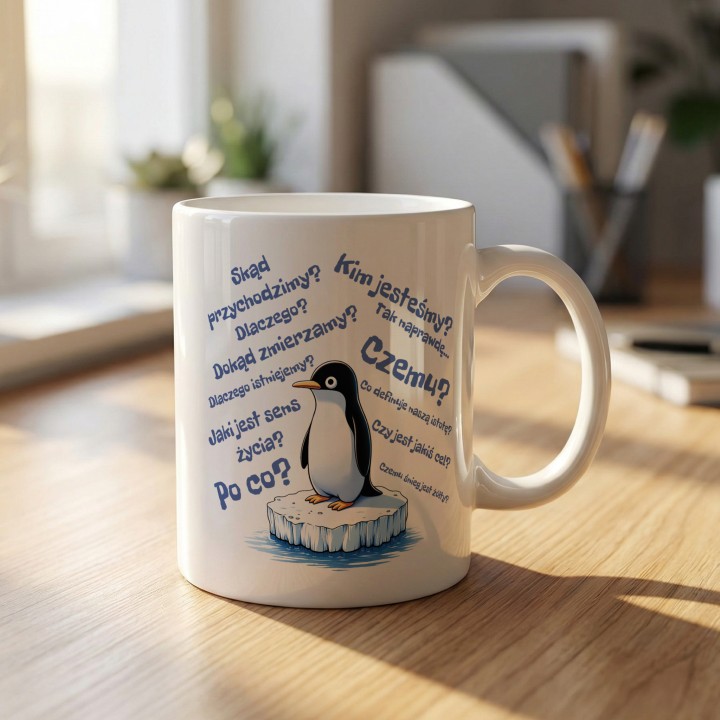 Pingwin i pytania egzystencjalne - gallery - BASIC_1_MUG