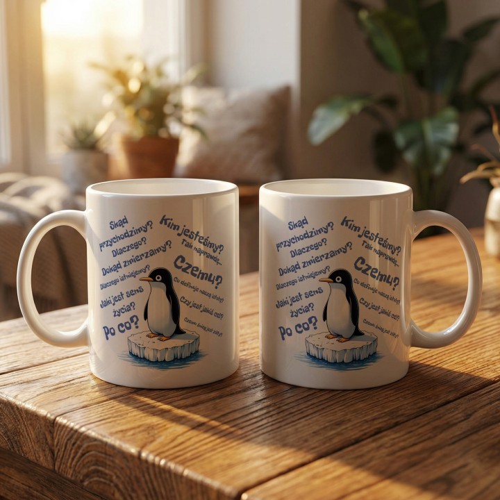 Pingwin i pytania egzystencjalne - gallery - BASIC_2_MUGS