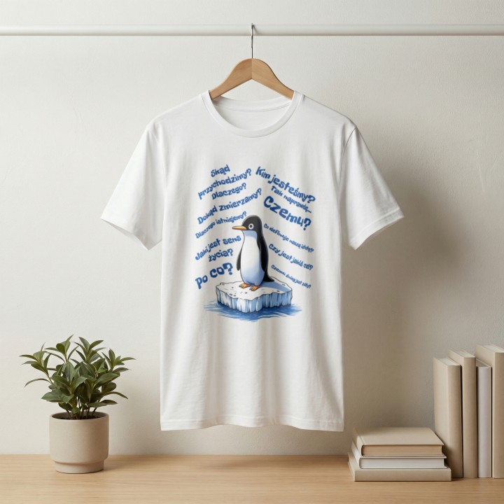 Pingwin i pytania egzystencjalne - gallery - WHITE_HANGING_1