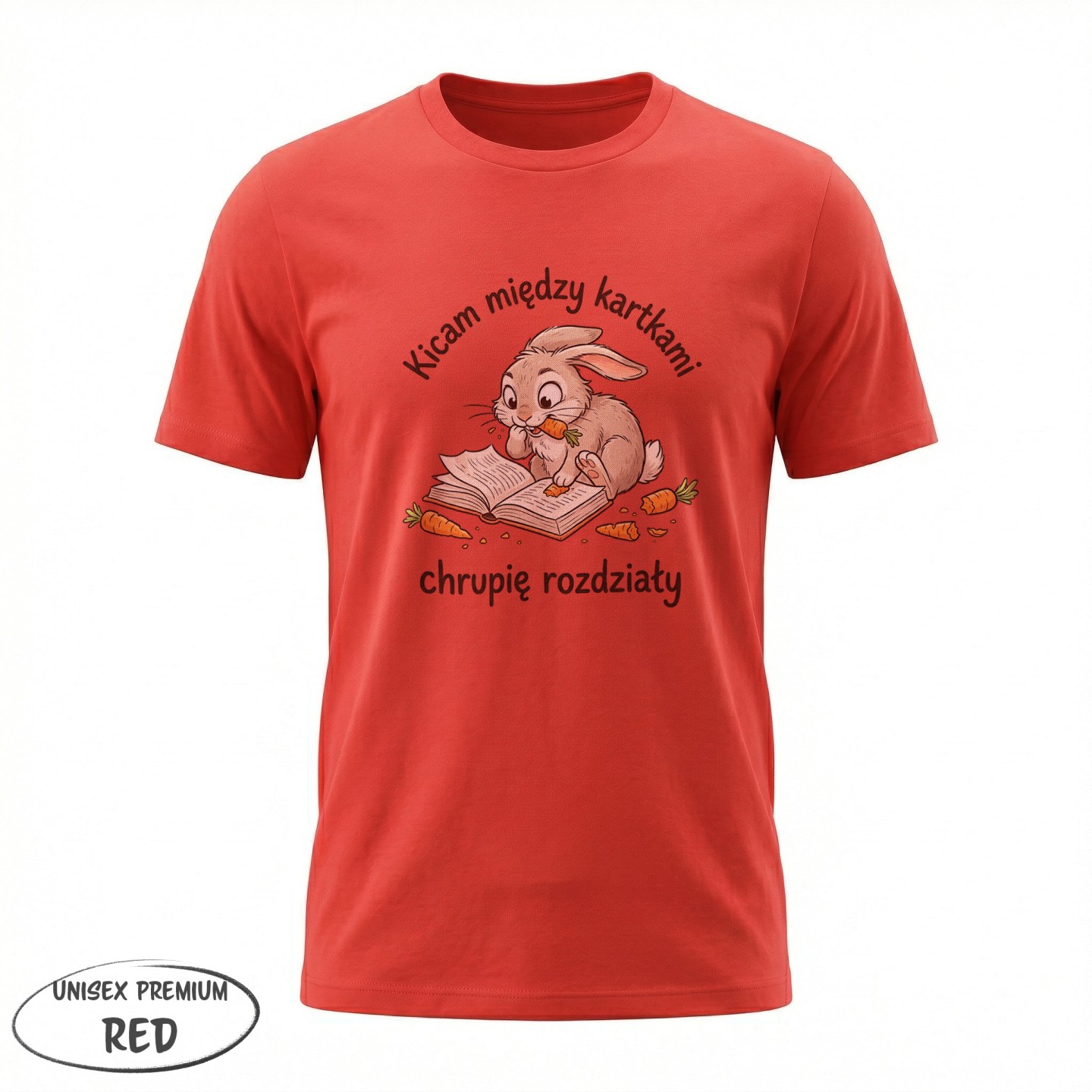 Koszulka dla czytelnika z Królikiem - variant - FRONT_MANEKIN_CLEAR_LABEL
