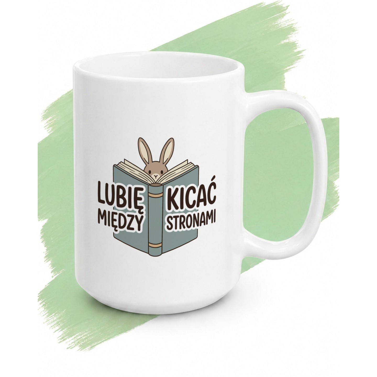 Kubek dla czytelnika - Lubię Kicać między stronami - main - GREEN_1