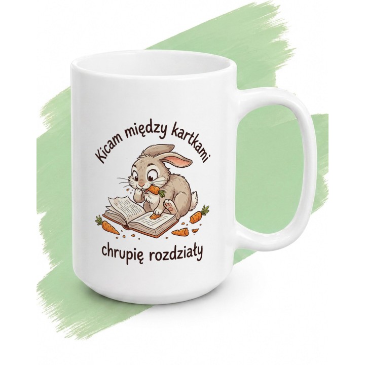Kicam między kartkami - Królik z książką - main - GREEN_1