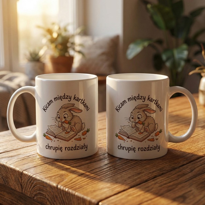 Kicam między kartkami - Królik z książką - gallery - BASIC_2_MUGS
