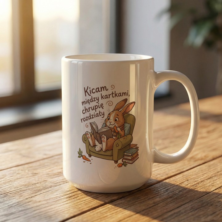 Kubek dla czytelnika - Królik, Kicam i chrupię - gallery - BASIC_1_MUG