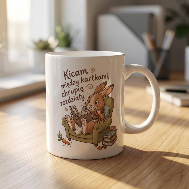 Kubek dla czytelnika - Królik, Kicam i chrupię - gallery - BASIC_1_MUG