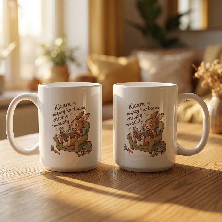 Kubek dla czytelnika - Królik, Kicam i chrupię - gallery - BASIC_2_MUGS