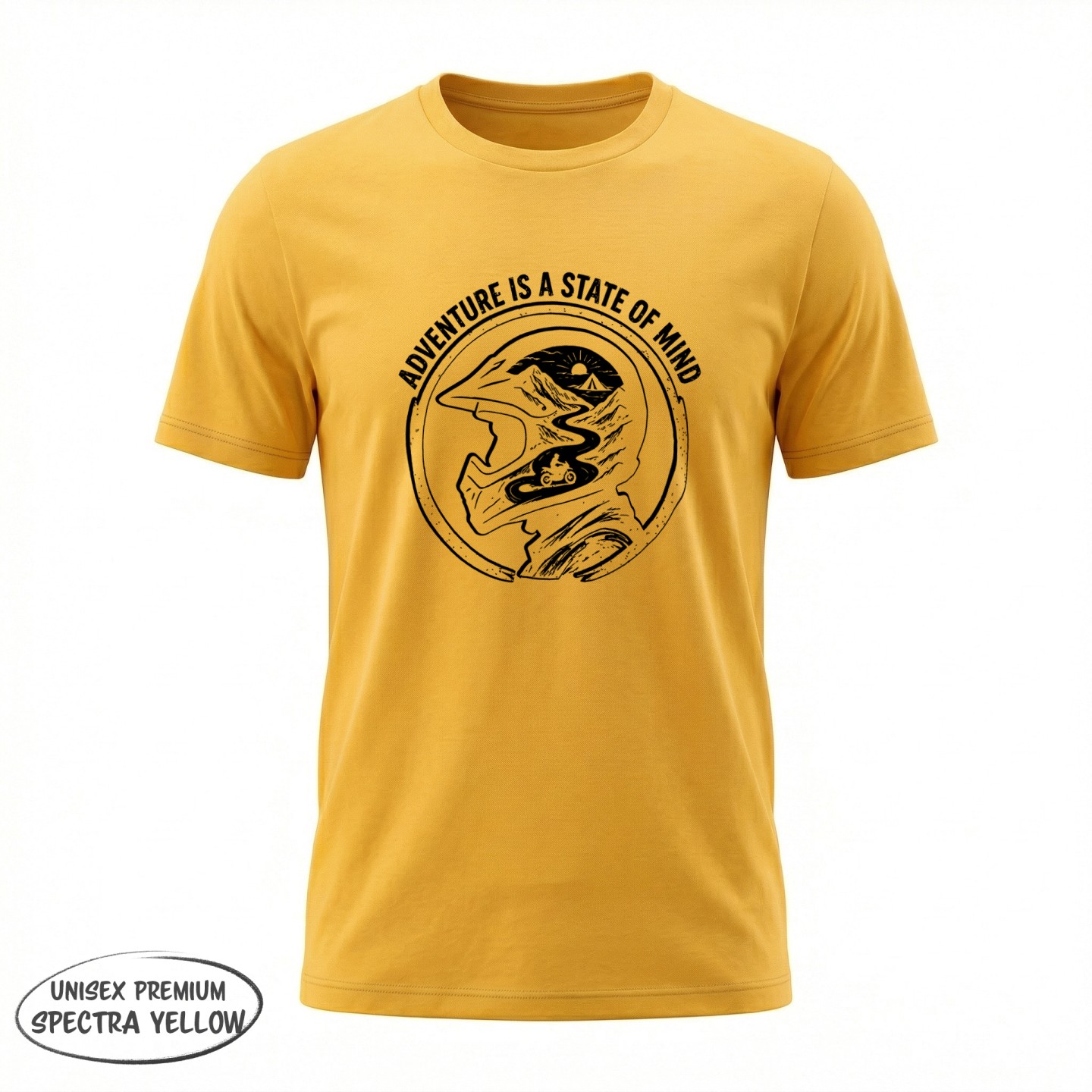 Adventure is a State od Mind - dla moto Miłośników - variant - FRONT_MANEKIN_CLEAR_LABEL