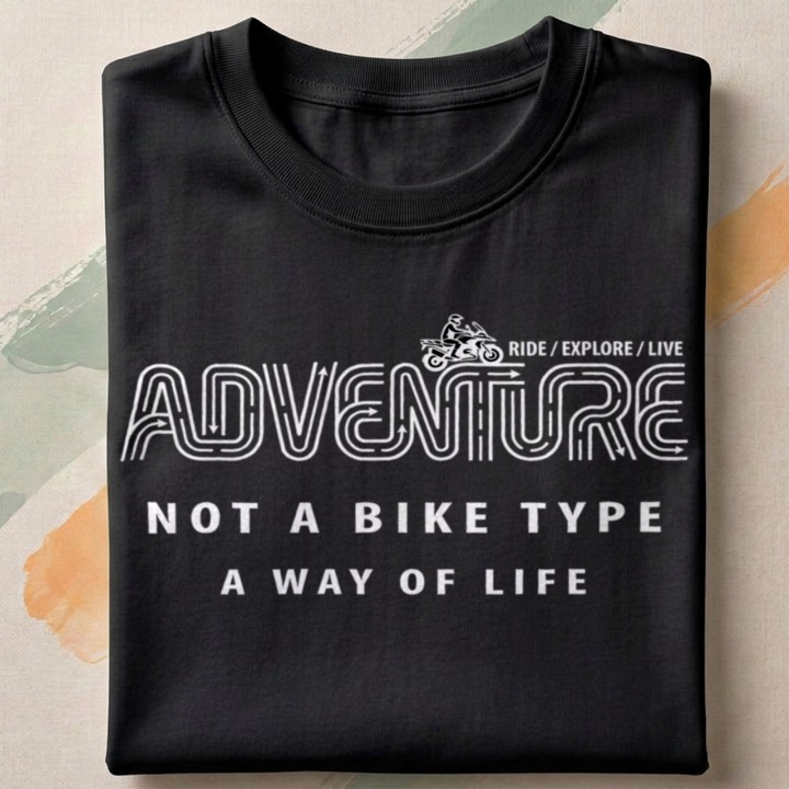 Adventure - Not a Bike - A Way of Life - detail - FOLDED_BLACK