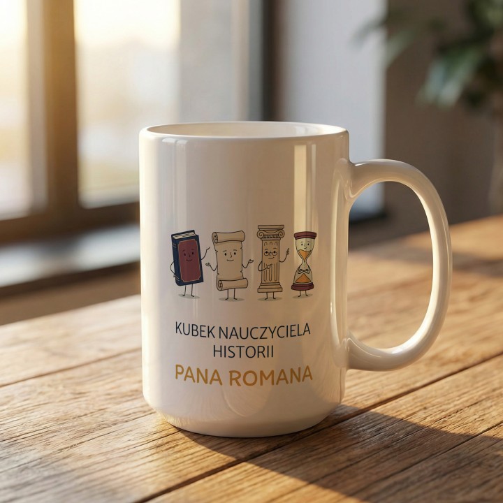 Personalizowany Kubek dla nauczyciela Historii - Z imieniem - gallery - BASIC_1_MUG