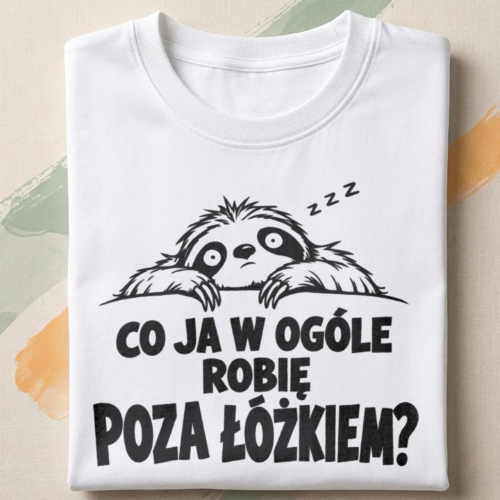 Co ja w ogóle robię poza łóżkiem? Dla śpiochów - detail - FOLDED_WHITE