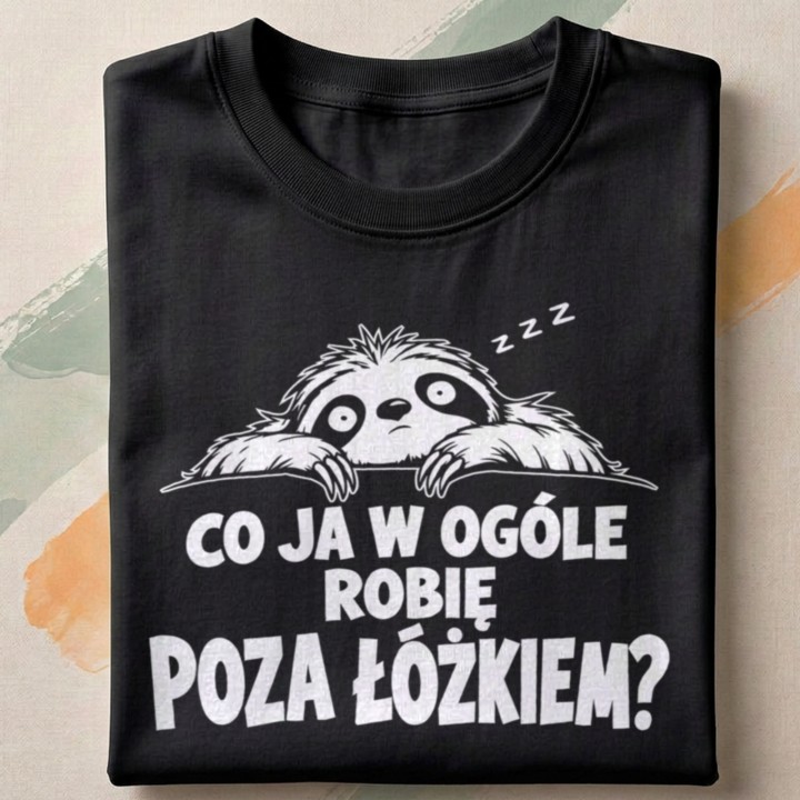 Co ja w ogóle robię poza łóżkiem? Dla śpiochów - detail - FOLDED_BLACK