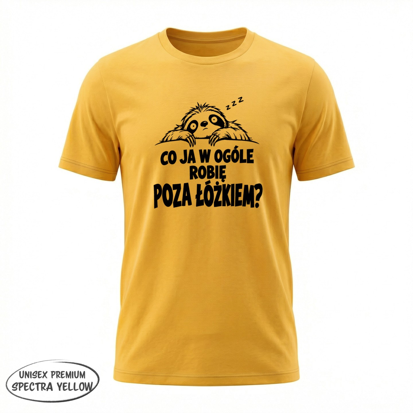 Co ja w ogóle robię poza łóżkiem? Dla śpiochów - variant - FRONT_MANEKIN_CLEAR_LABEL