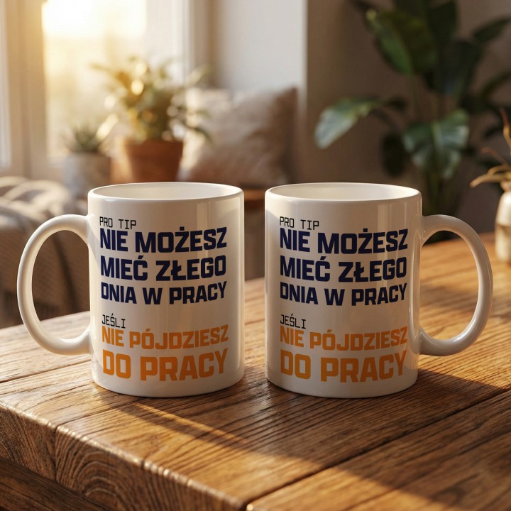 Nie możesz mieć złego w pracy dnia jeśli nie pójdziesz do pracy - gallery - BASIC_2_MUGS
