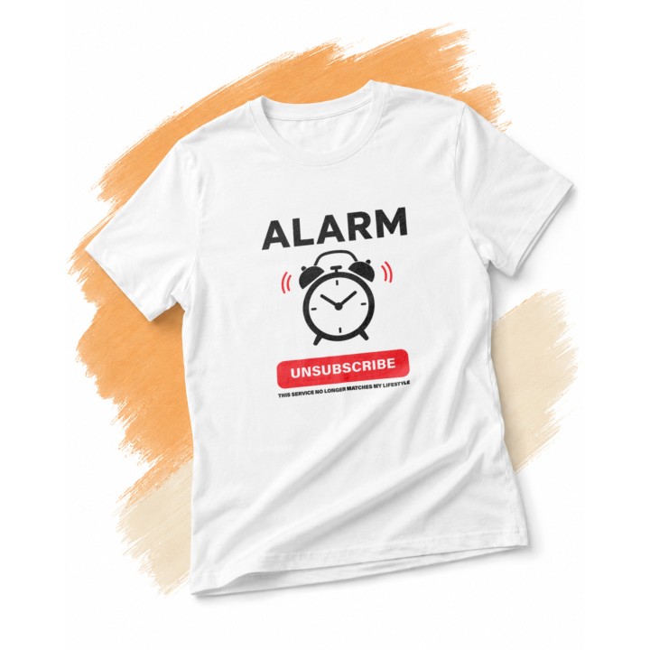 Dla śpiochów - Unsubscribe Alarm Clock - nie pasuje już do mojego stylu życia - main - WHITE_ORANGE_1