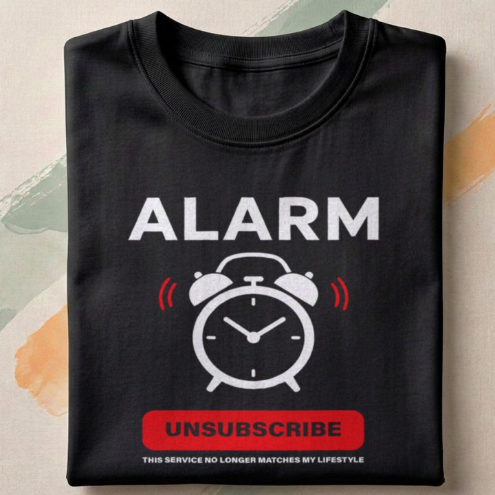 Dla śpiochów - Unsubscribe Alarm Clock - nie pasuje już do mojego stylu życia - detail - FOLDED_BLACK