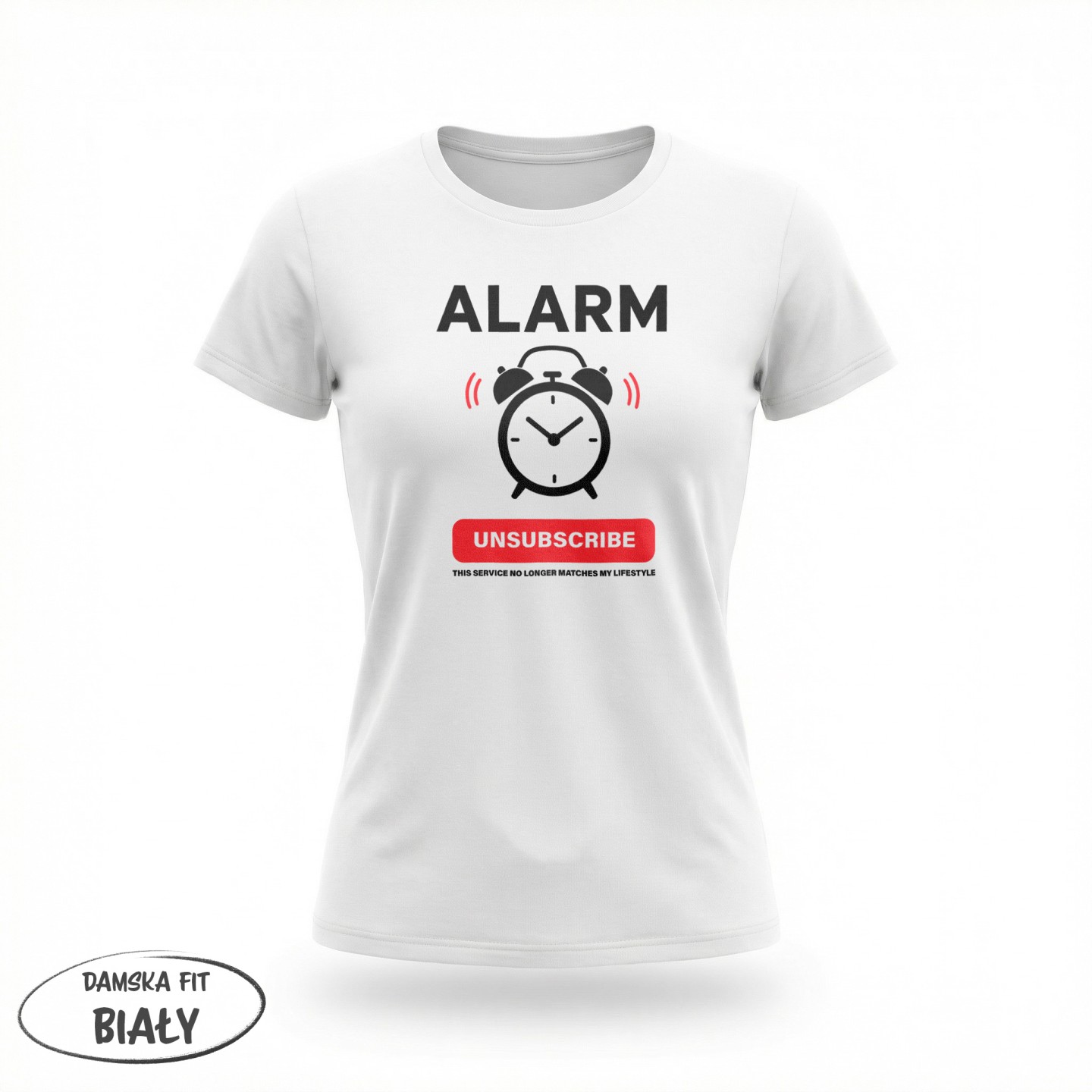 Dla śpiochów - Unsubscribe Alarm Clock - nie pasuje już do mojego stylu życia - variant - FRONT_MANEKIN_CLEAR_LABEL