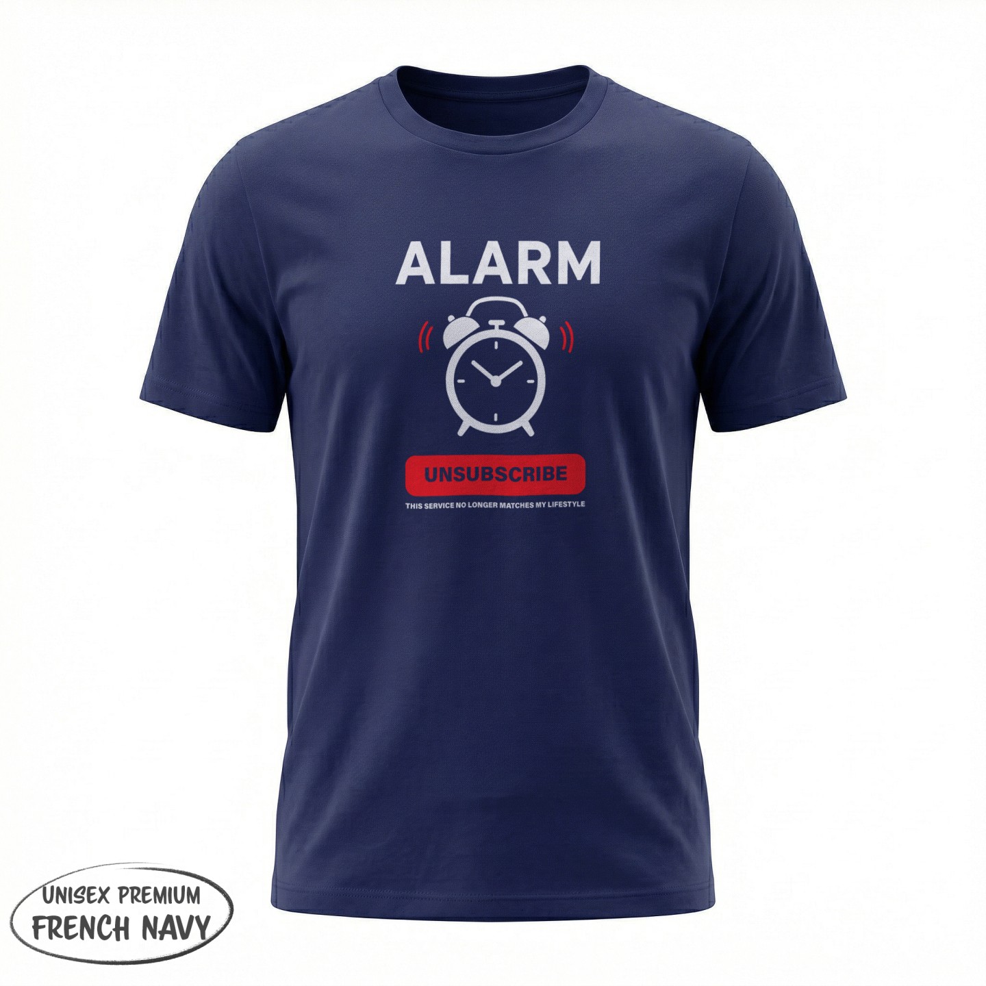 Dla śpiochów - Unsubscribe Alarm Clock - nie pasuje już do mojego stylu życia - variant - FRONT_MANEKIN_CLEAR_LABEL